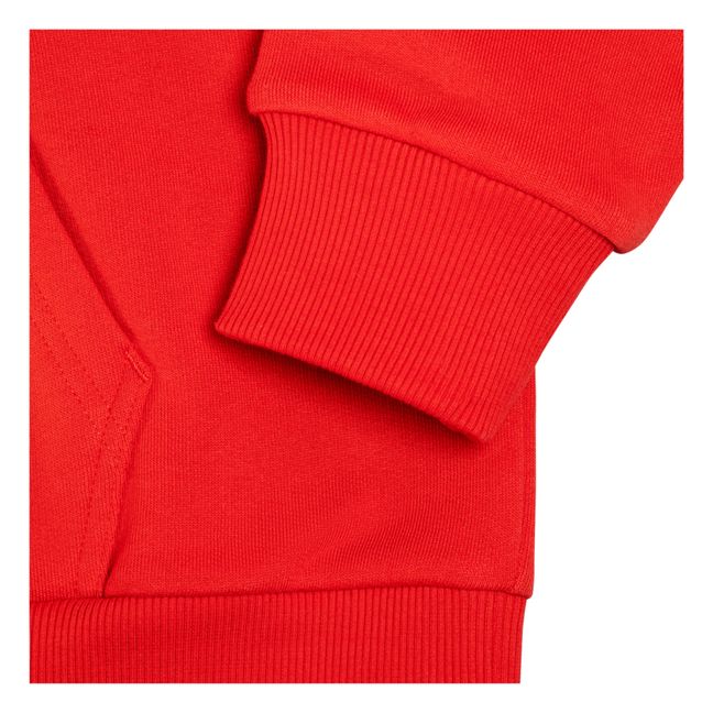 Felpa con cappuccio Onset AV in cotone organico | Rosso