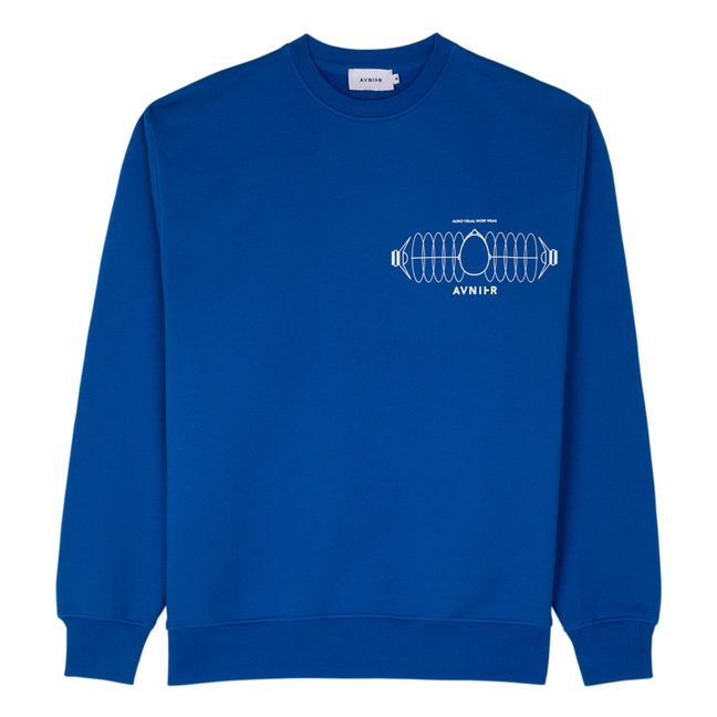 Sweatshirt Encore A Wave aus Bio-Baumwolle | Königsblau