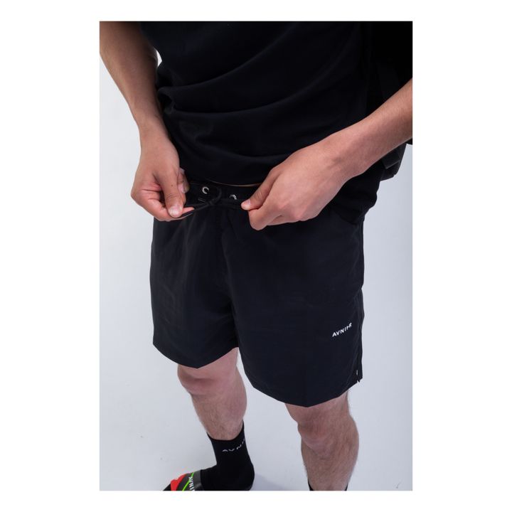 Pantalones cortos de poliéster reciclado | Negro- Imagen del producto n°1