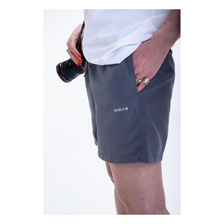 Pantalones cortos de poliéster reciclado | Gris- Imagen del producto n°4