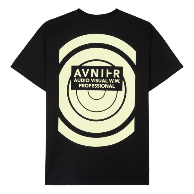 T-shirt Source Radio Wave Coton Bio | Noir