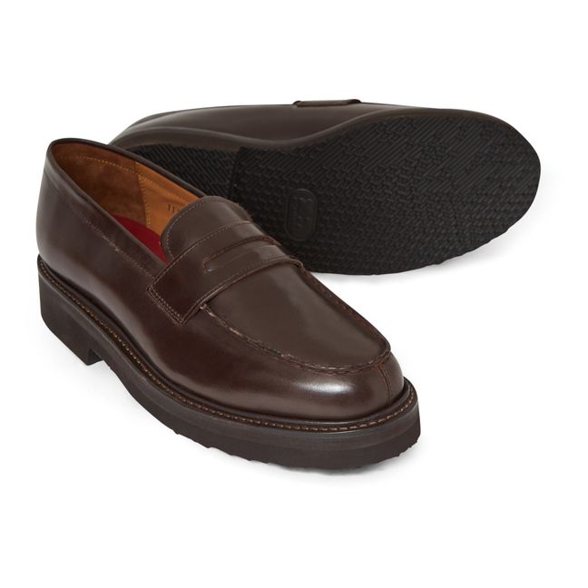 Peter Leather Loafers | Marrone