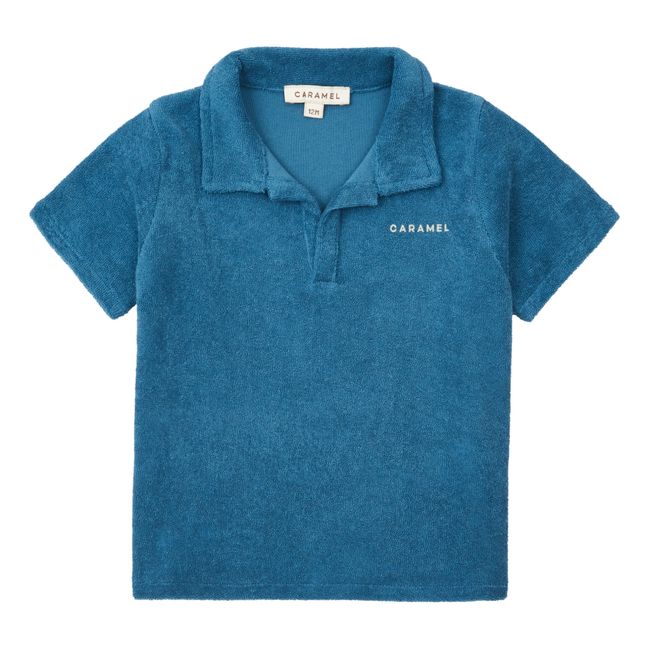Beetroot Terry Polo | Blue