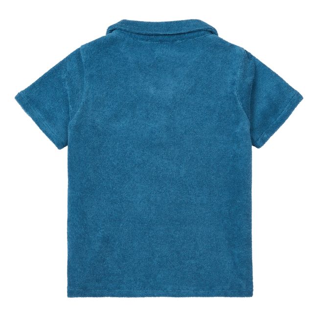 Beetroot Terry Polo | Blue