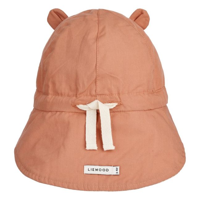 Chapeau Anti-UV Reversible Coton Bio Gorm | Vieux Rose