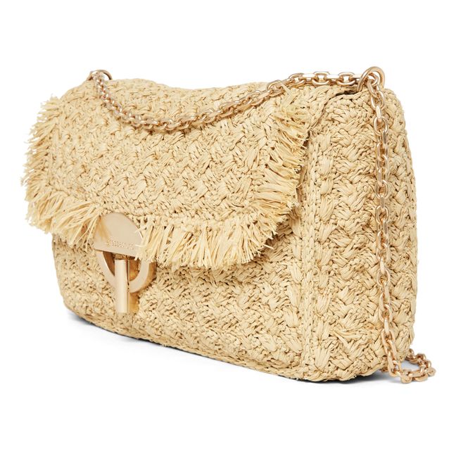 Bolso de rafia liso | Natural