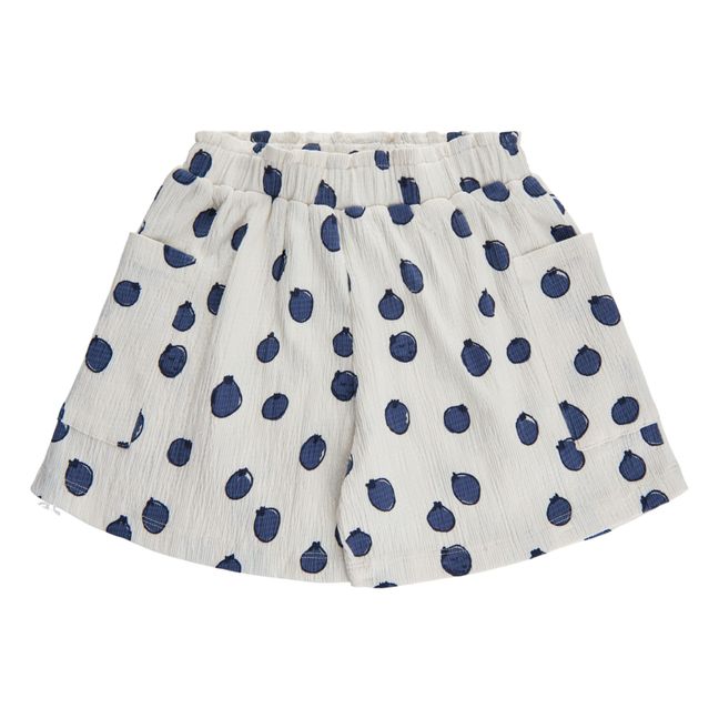 Short Myrtille Coton Bio | Blanc