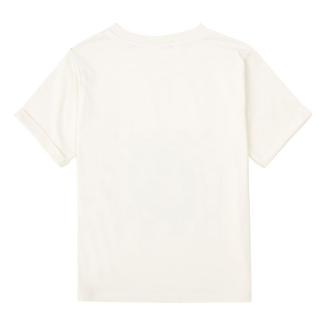 Camiseta estampado picnic de algodón ecológico | Blanco