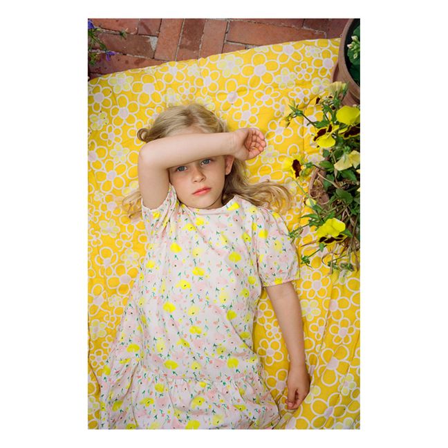 Kleid mit Blumenmuster Lima | Blanc/Écru