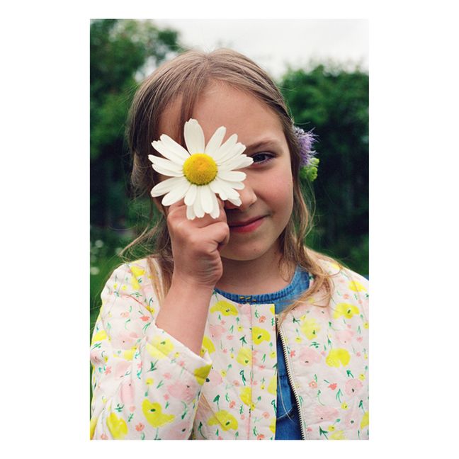 Cardigan Fleuri | Blanc/Écru