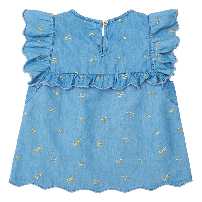Blusa de cambray  | Azul