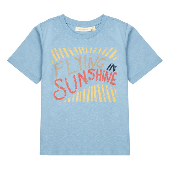 Camiseta Sunshine de algodón ecológico | Azul