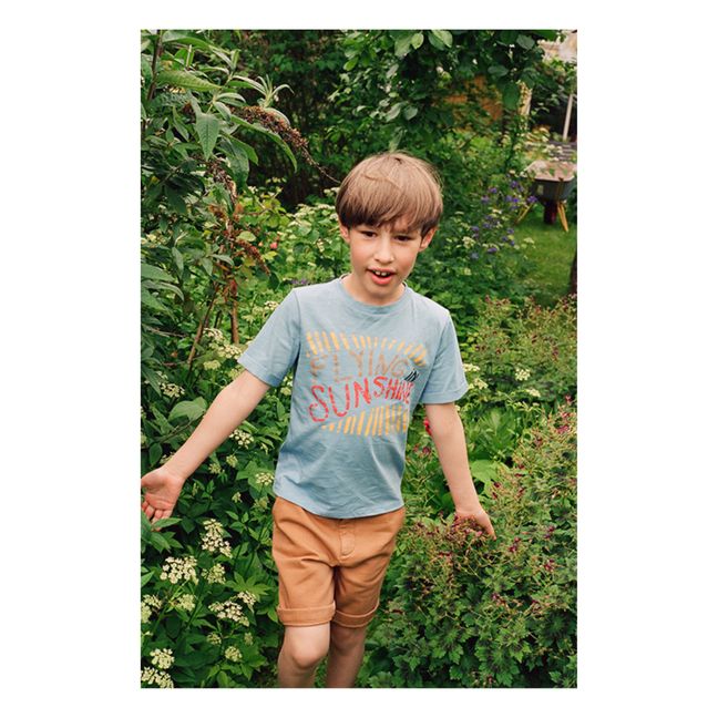 Camiseta Sunshine de algodón ecológico | Azul