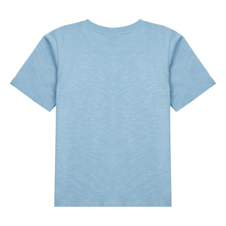 Camiseta Sunshine de algodón ecológico | Azul- Imagen del producto n°4