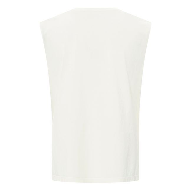 Tanktop Bio-Baumwolle plissiert | Baumwolle weiß