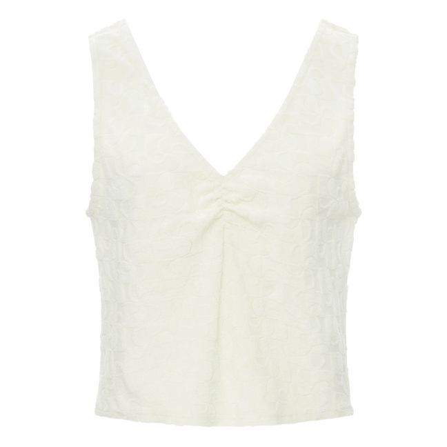 Organic Terry Tank Top | Off white