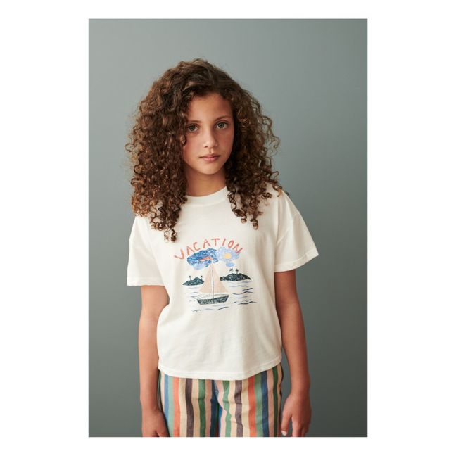 Camiseta de algodón ecológico Vacances Ahipa | Crudo