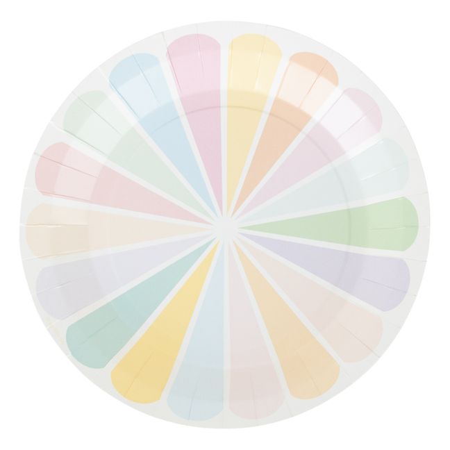 Assiettes en carton Pastel - Lot de 8