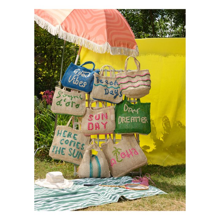 Dolly Small Aloha Basket Bag | Turquoise- Produktbild Nr. 1