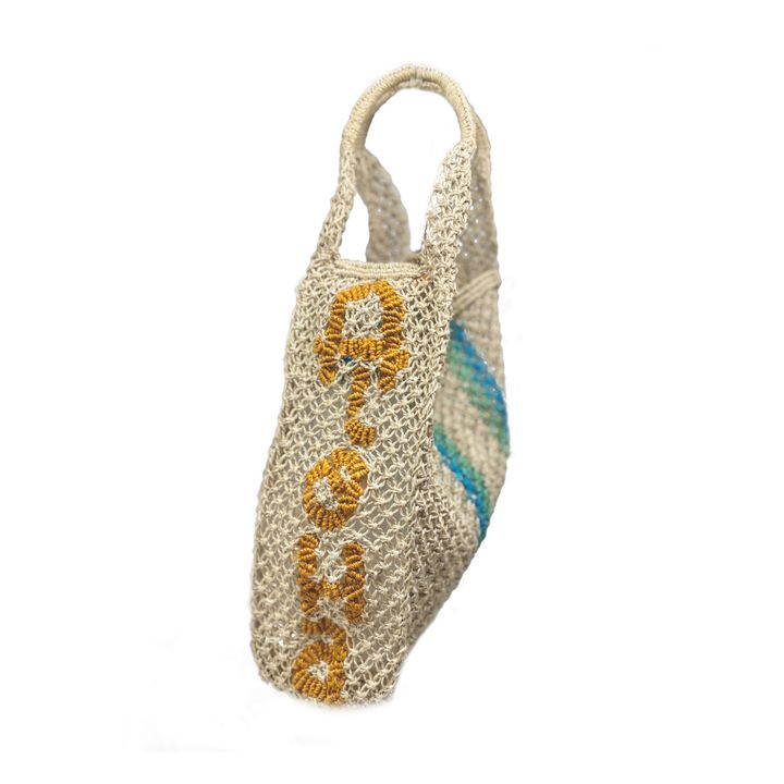 Dolly Small Aloha Basket Bag | Turquoise- Immagine del prodotto n°2