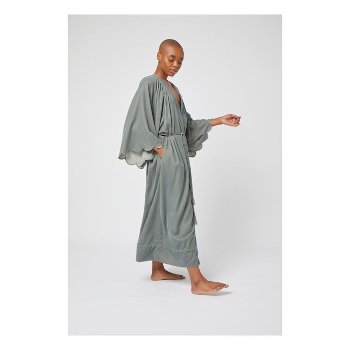 Cassia Dressing Gown | Verde- Imagen del producto n°4