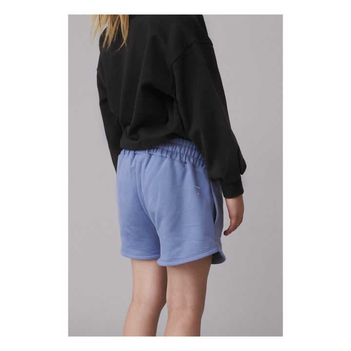 Pantalones cortos de algodón orgánico Uni | Azul- Imagen del producto n°2