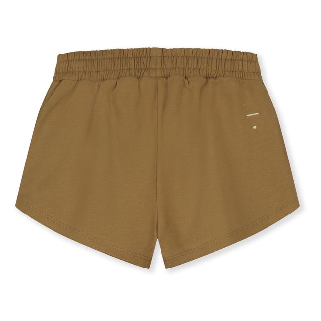 Pantalones cortos de algodón orgánico Uni | Camel