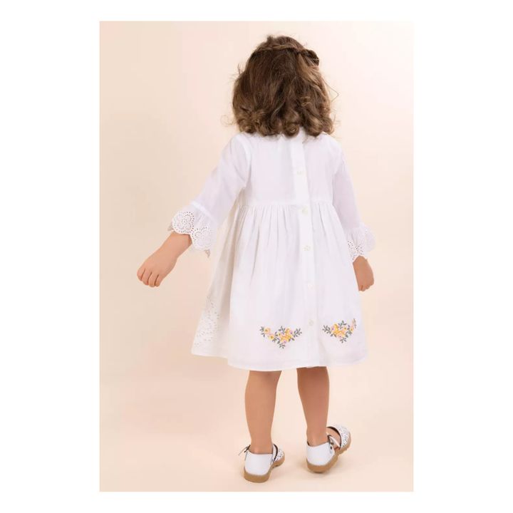 Embroidered Dress | Ecru- Product image n°4