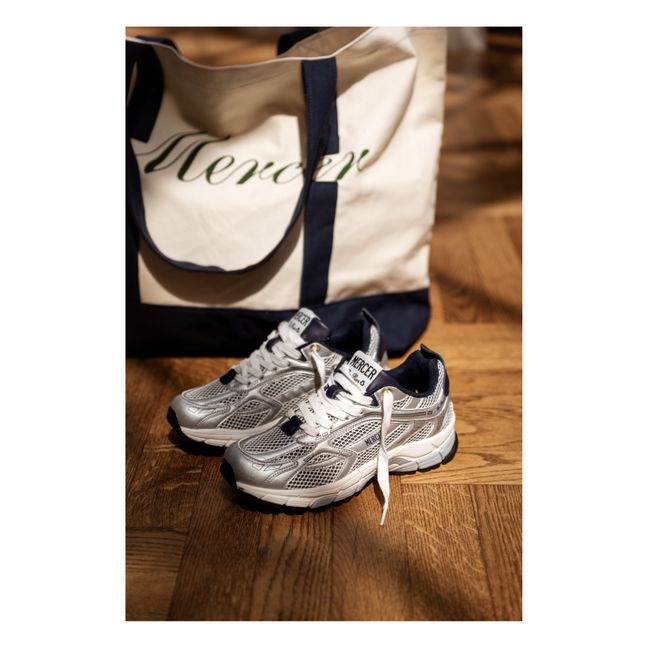 Sneaker The Re-Run Leder | Silber