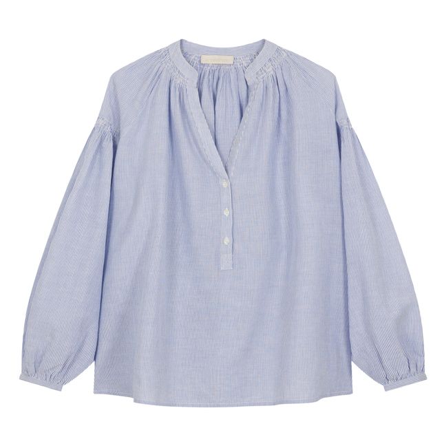 Gestreifte Bluse Nipoa | Blau