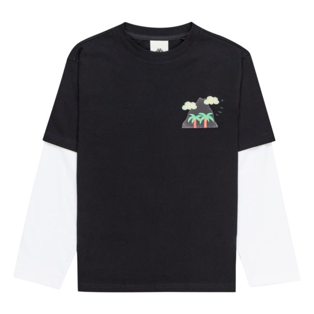 T-shirt Manches Longues Alaska | Noir/Blanc