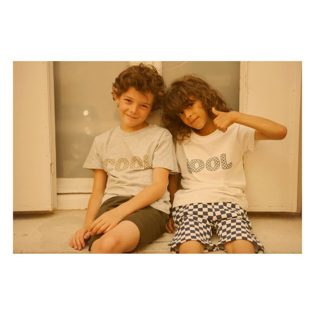 Shorts aus Molton kariert Brooklyn | Navy