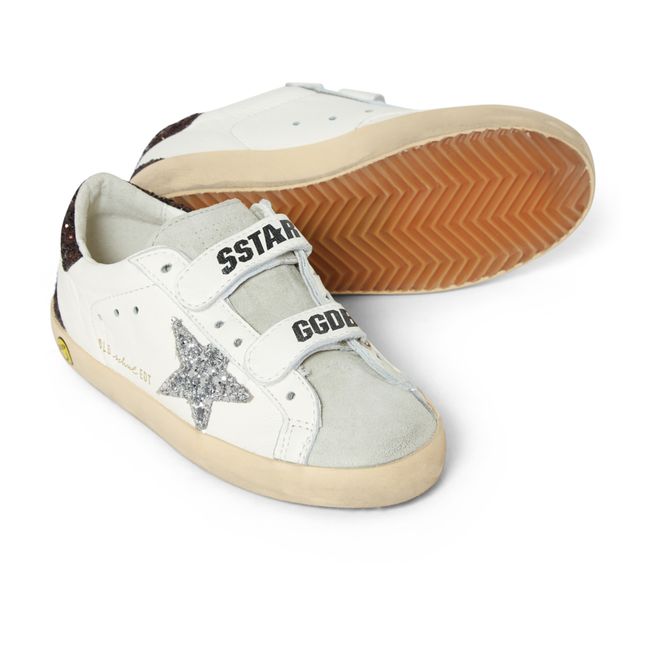 Old School Suede Scratch Sneakers | Weiß