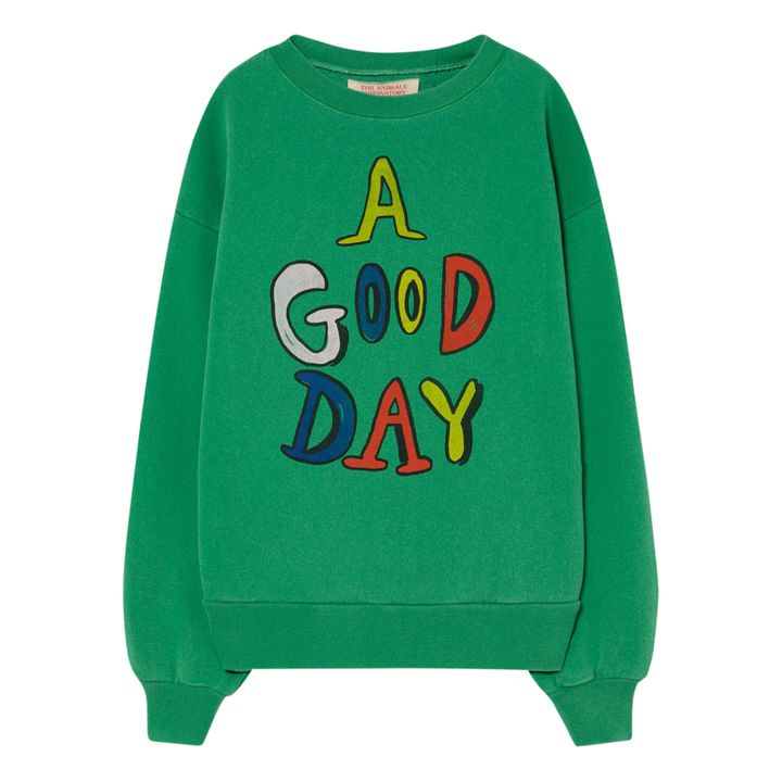 Sweatshirt A Good Day Bär | Grün- Produktbild Nr. 0