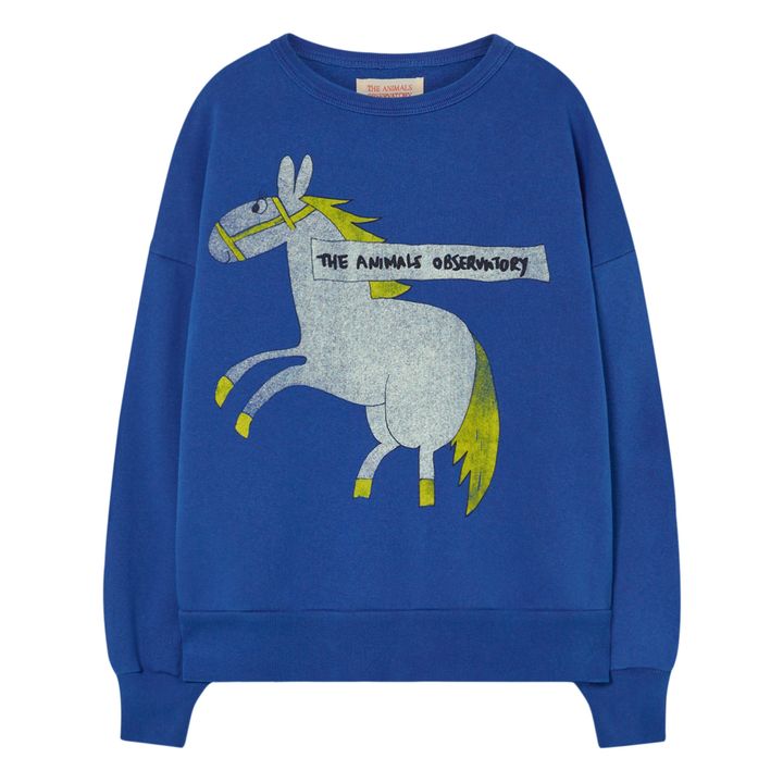 Horse Bear Oversize Sweatshirt | Azul- Imagen del producto n°0