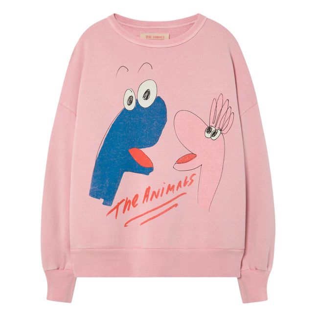 The Animals Bear Oversize Sweatshirt | Pink
