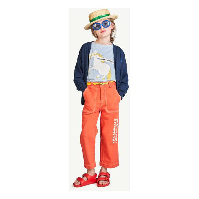 Pantalon Détails Poches Ant | Rouge