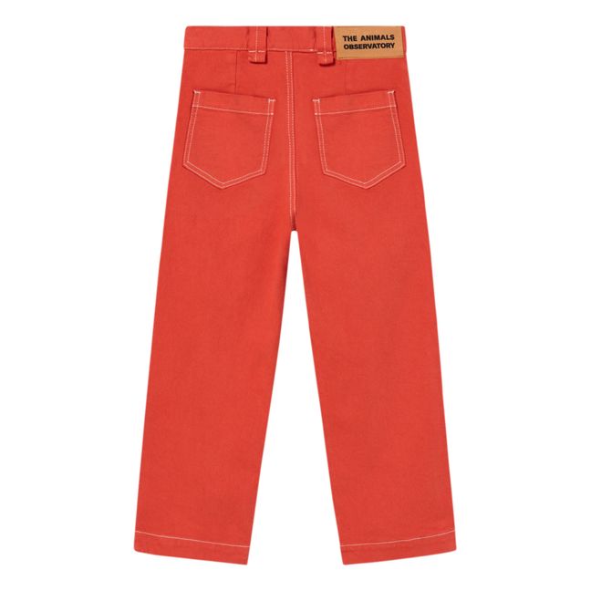 Pantalon Détails Poches Ant | Rouge