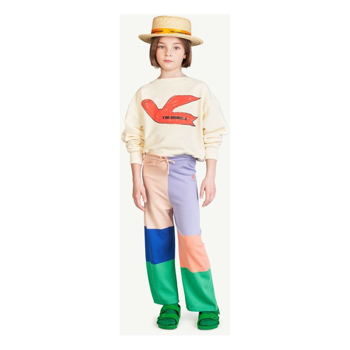 Color Block Crow Knit Trousers | Lila- Imagen del producto n°1