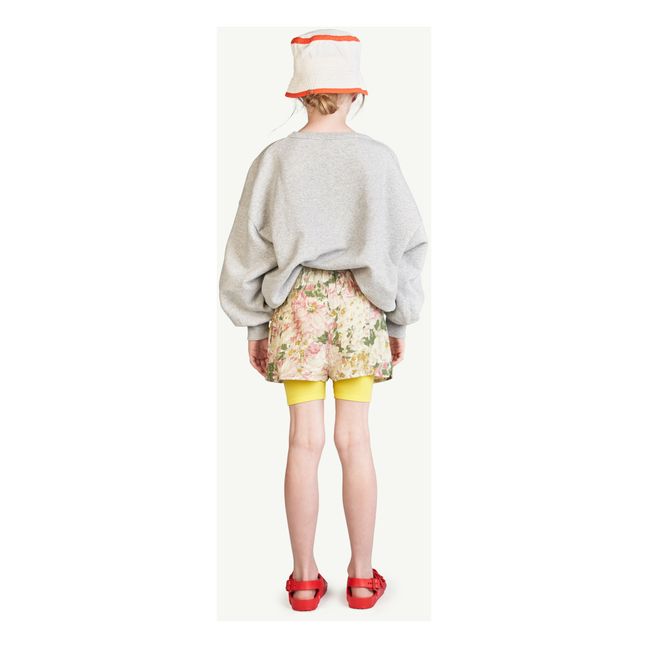 Shorts mit Blumenprint Muschel | Seidenfarben