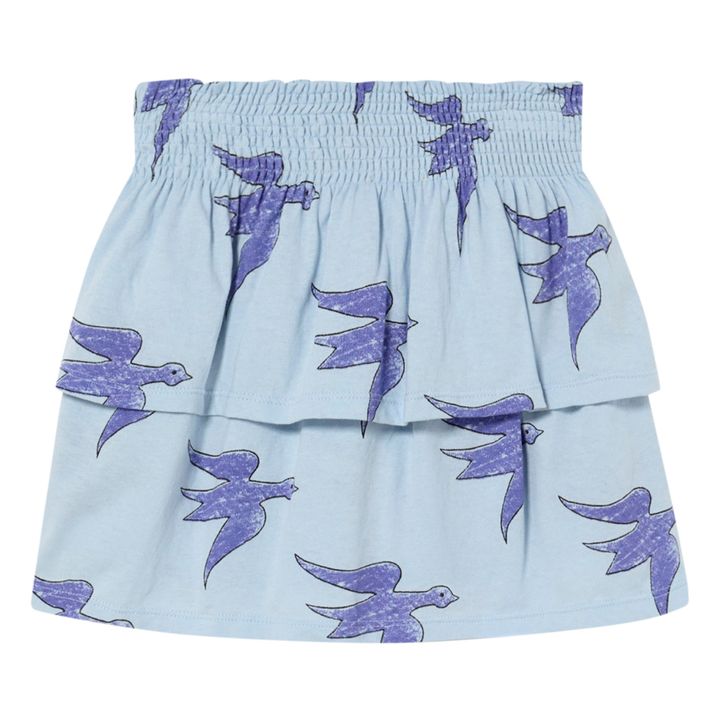 Kiwi Birds Jersey Skirt | Light blue- Product image n°3