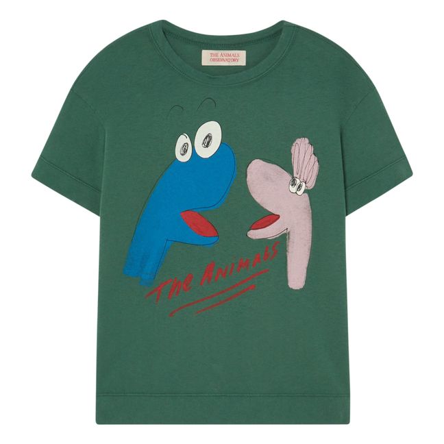 Camiseta marioneta gallo | Verde