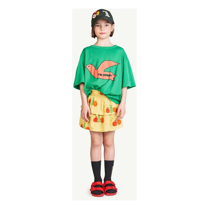 Kiwi Fruits Jersey Skirt | Yellow- Product image n°1