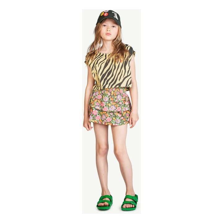 Jupe Jersey à Fleurs Kiwi | Rose- Image produit n°2