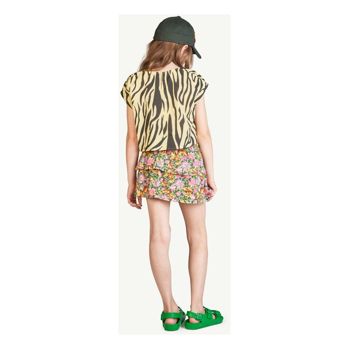 Jupe Jersey à Fleurs Kiwi | Rose- Image produit n°3