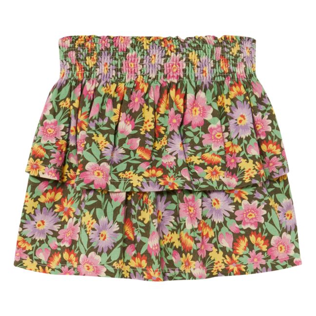 Kiwi Flower Jersey Skirt | Pink