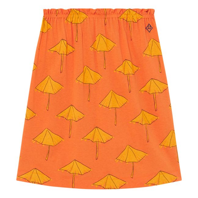 Kitten Parasol Jersey Skirt | Orange