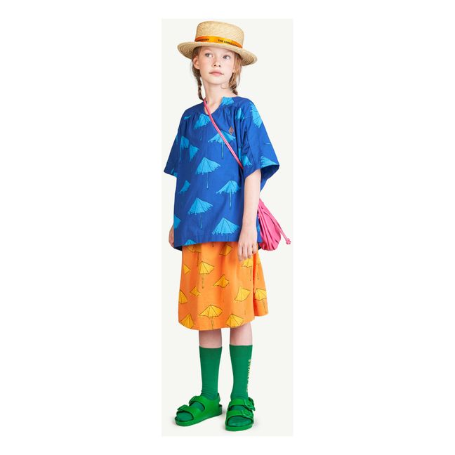 Kitten Parasol Jersey Skirt | Orange