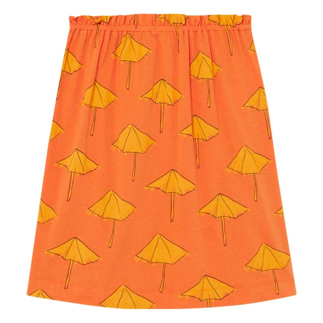 Kitten Parasol Jersey Skirt | Orange