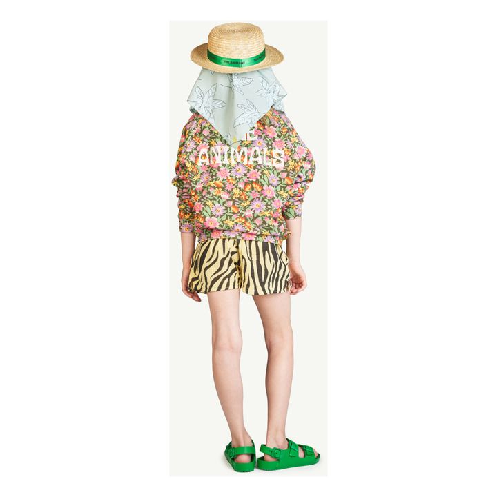 Seahorse Flower Print Button-Up Jumper | Pink- Product image n°2
